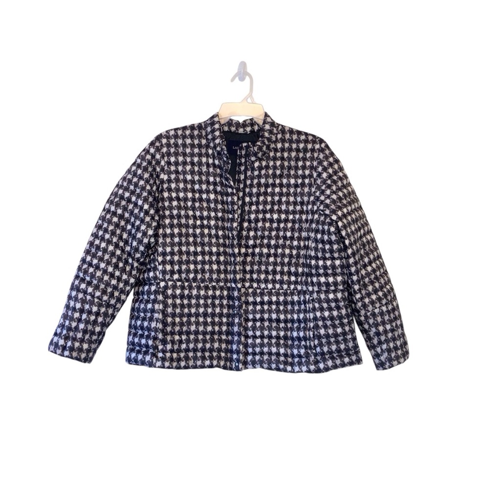 Lands' End Black and White Puffer Jacket size 1X